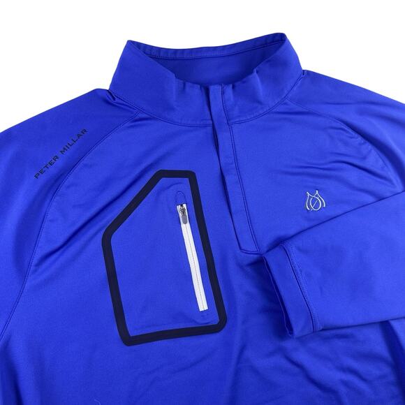 Peter Millar Forge Performance Quarter-Zip Sweater Men’s Large Golf Long Sleeve - Picture 1 of 11